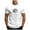 White ①, variant on Chiccall Mens T Shirts Casual Fashion Short Sleeve Crew Neck Graphic Summer Tees Dark Gray