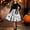 White, variant on Piuwrlz Girls Halloween Party Dresses Kids Girl Cos Perform Dress Red Size 7 Years