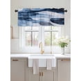 thumbnail image 2 of Valances for Windows Abstract Mottled Theme Rod Pocket Cafe Window Treatments Valance Curtains for Kitchen Bathroom Laundry Basement Windows 60"x18", 2 of 9