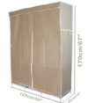 thumbnail image 4 of SUSUZI Portable Wardrobe Closet Multifunction Wardrobe Fabric Folding Clothes Storage Organizer Closet Cloth Wardrobe Bedroom Storage, Beige, 4 of 11