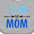 thumbnail image 4 of Inktastic I Love My Mom Mothers Day Boys or Girls Baby Bib, 4 of 4