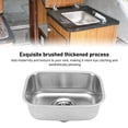 thumbnail image 5 of Xirurus Drop In Bar Sink 12.6 x 8.66 x 4.72 inches Undermount Single Bowl 304 Stainless Steel Kitchen Sink with Drain Kit for Cars Boats RVs Yachts, 5 of 9