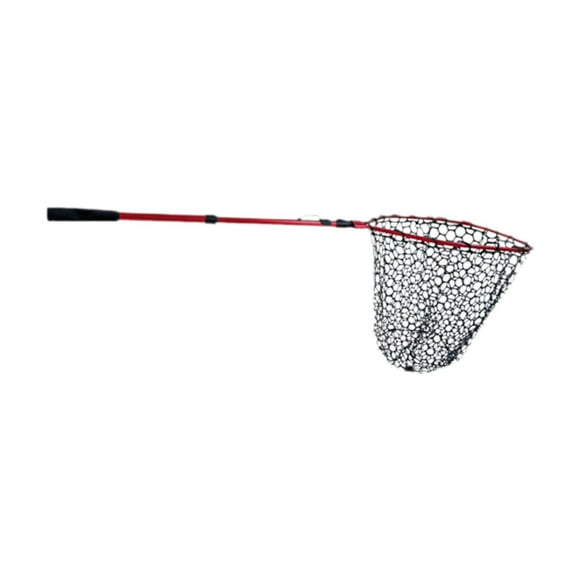 koolsoo Releasing Net Folding Catching Net for Saltwater Men Women Outdoor Red Black