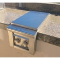 thumbnail image 2 of Covered Living Outdoor Built-In Side Burner Cover Black 19.5"W x 33.5"D, 2 of 3