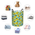 thumbnail image 6 of Balery Lemon1 Round Laundry Basket with Handles Waterproof Freestanding Laundry Hamper for Clothes Toys in the Dorm and Family-Small, 6 of 8