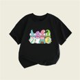 thumbnail image 2 of MIASHUI T-Shirt Graphique à Manches Courtes pour Filles, Col Rond, Vêtements pour Garçons, Noir, 4-5 Ans, 2 of 3