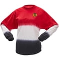 thumbnail image 2 of Women's Fanatics Red/Black Chicago Blackhawks Ombre Long Sleeve T-Shirt, 2 of 3