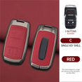 thumbnail image 3 of Key Fob Cover Compatible with Dodge Ram 1500 2500 3500 4500 5500 2019-2025 3 Button Leather Keychain Case Holder Protector,3 Buttons Red, 3 of 9