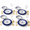 Deep Blue, variant on Fall Fox Dinnerware Set 12plates And