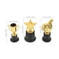 thumbnail image 2 of OULII Golden Star Trophy Set Small Plastic Awards for School Sports Celebrations, 2 of 7