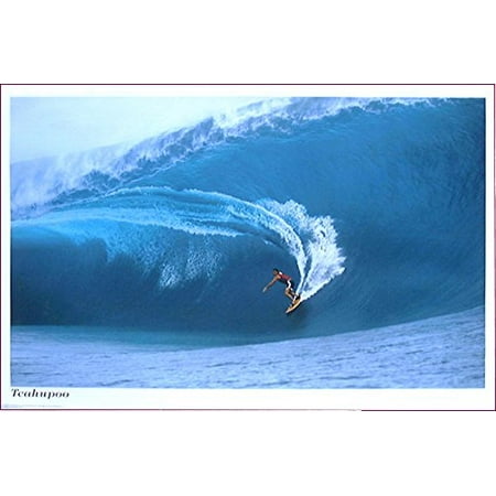 Teahupoo Surf Poster Amazing Hawaii Surfing Waves New (Best Hawaiian Island For Surfing)