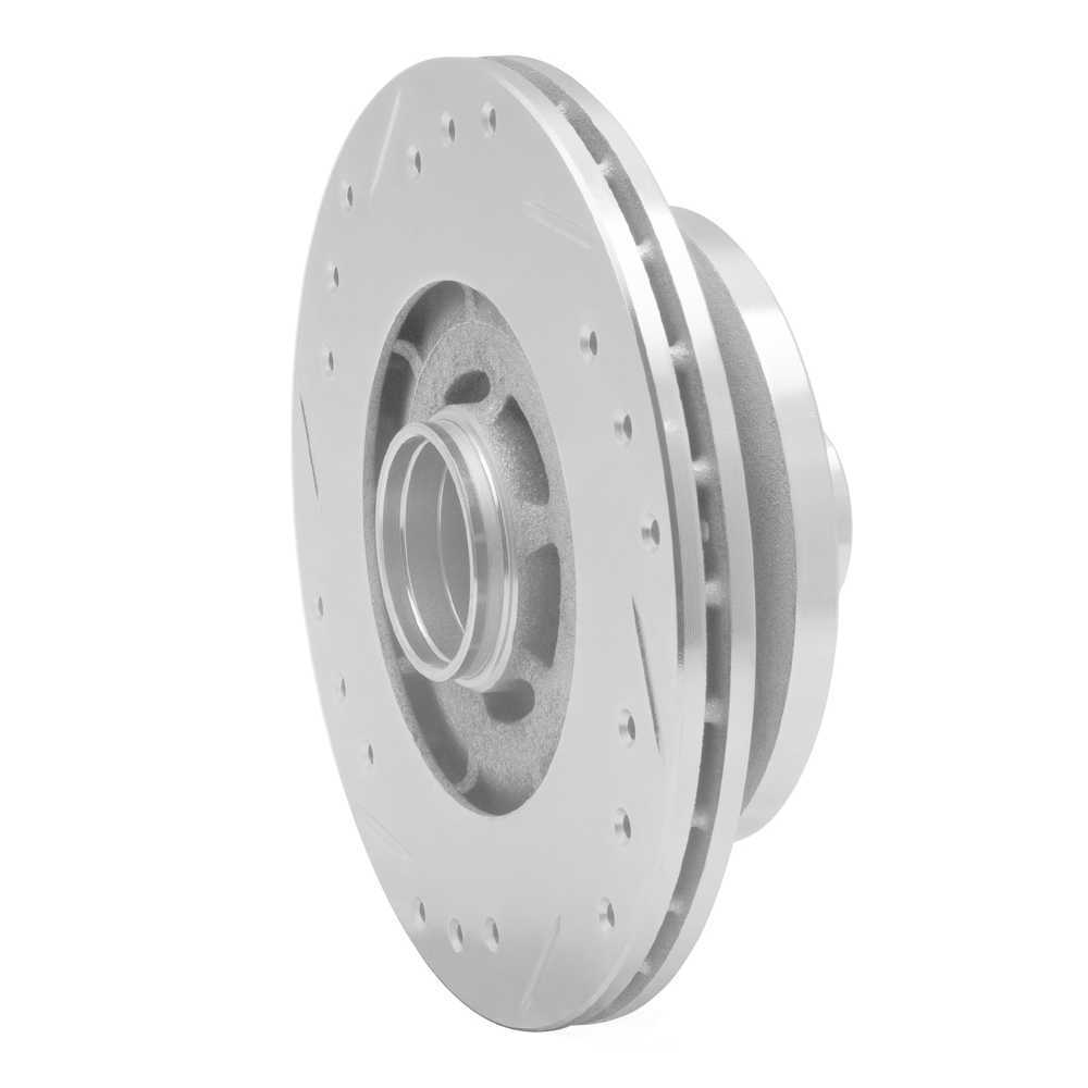 Dynamic Friction Company 631-80001R DFC Brake Rotor - Drilled And Slotted - Silver
