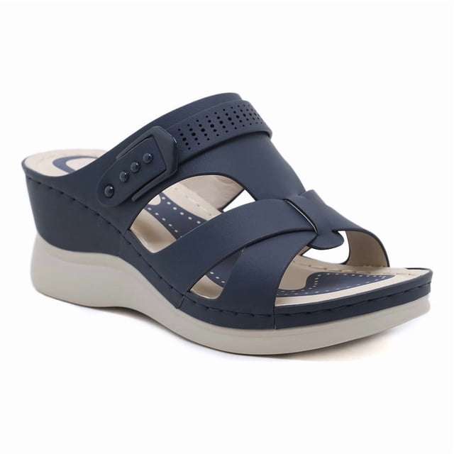 Sandalias con cuñas para primavera y verano, cómodas, casuales, para mujer