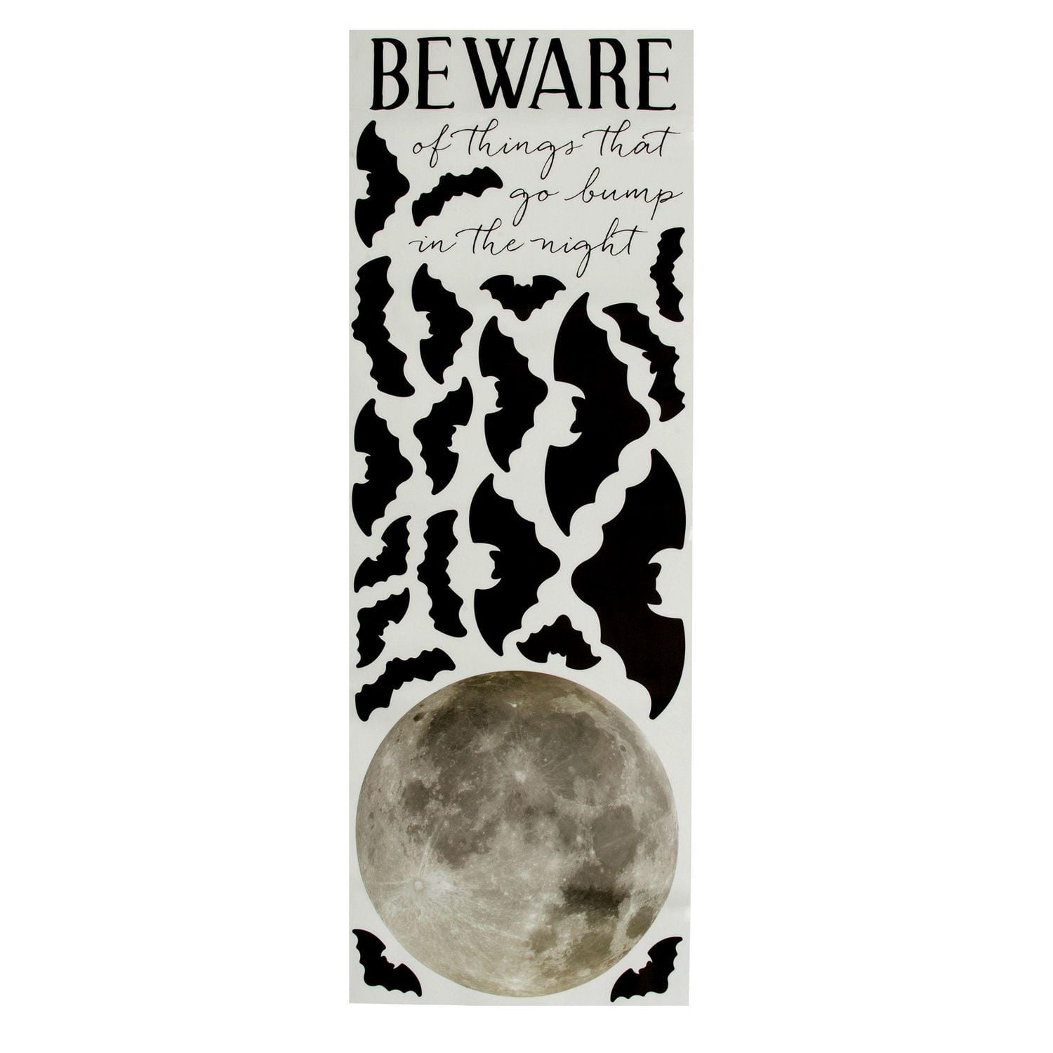 Décoration murale chauves-souris d’Halloween « Beware » Way to Celebrate