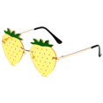 thumbnail image 1 of Gafas de sol de fresa sin marco europeas y americanas, gafas de sol de fiesta sin marco con personalidad divertida, gafas de bola de moda para mujer, 1 of 2