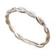 thumbnail image 2 of Anillo de compromiso con diamantes de forma retorcida, apilable y a juego, anillo de aniversario de moda., 2 of 6