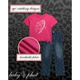 thumbnail image 7 of Baby Phat Girls Denim Set - 2 Piece Soft Crewneck Girls Shirts and Wide Leg Denim Jeans Set (4-12), 7 of 7