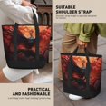 thumbnail image 6 of Insulated Cooler Bag - Sunset Blossoms Phoenix Perch Large Freezer Cooler Tote Bags Insulated for Food, Insulated Grocery Shopping Bags with Zipper Top for Travel Picnic Beach, 6 of 8
