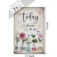 thumbnail image 5 of Today I Choose To Be Happy Vintage Tin Sign, Inspirational Wall Decor Metal Signs For Home Living Room Wall Decor, Bar Garage Cafe Home Wall Decor Art, Gift For Friends 5.5 x 8 In, 5 of 7