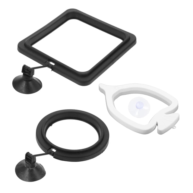 Miangastore 3Pcs Portable Fish Feeder Rings Aquarium Feeding Circles Professional Aquarium Rings