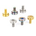 thumbnail image 2 of Titanium Alloy M8X15 Bicycle Hex Bolts for Bottom Bracket with Dust Cap Gasket Bike Parts- Titanium, 2 of 6