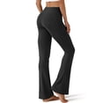 thumbnail image 3 of Rosvigor Flare Yoga Pants for Women High Waisted Leggings Tummy Control Workout Pants No Front Seam Trousers with Pockets, 3 of 9