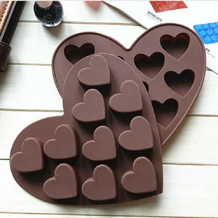 

Silicone Ice Cube Tray Easy Maker Heart Shape Cubes Mould Valentines Gift