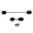 thumbnail image 1 of Black Metal Steel Front & Rear Center Driveshaft CVD Set with Dust Covers - BJM473 Replacement Parts for Traxxas Summit 1/10 Scale RC Car, 5650R Compatible, 18x12x2cm Package, 85g Weight, 1 of 6