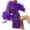 Purple, variant on TEAJOPSUU Women's Satin Kimono Robe Feather Trim Silk Robes Bridesmaid Robes Bridal Party Sleepwear Gown Wedding Makeup Robes Navy