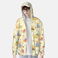 thumbnail image 2 of Gaeub Colorful Cartoon Snail Men's and Women's UPF 50+ Long-Sleeved Sun Protection Clothing, Fishing Shirt Long Sleeve Zip-Small, 2 of 7