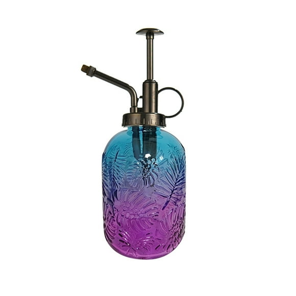 Binwennn 14mm Percolator Japanese Household Items Maple Leaf Hand Pressure Tall Watering Can Glass Watering Sprayer Colored Glass Sprinkler