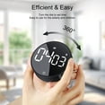 thumbnail image 4 of AVINIA Kitchen Timer, Productivity Timer with LED Digital Display, Smart Timer for Home Classroom Gym Office, Volume and Brightness Adjustable Efficana Timer, 4 of 7