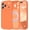 bright orange, variant on Premium silicone case, MagSafe compatible, shockproof, for iPhone 17 6.3"，light purple