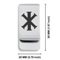 thumbnail image 2 of Stainless Steel Religious IX Monogram Classic Slim Money Clip Credit Card Holder, 2 of 2