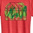 thumbnail image 3 of Instant Message - Greenhouse With Plants - Women's Short Sleeve Graphic T-Shirt, 3 of 6