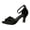 Black, variant on Women's Heeled Sandals Peep Toe Kitten Heels Ankle Buckle Strap Stilettos Wedding Bridal Summer Dress Shoes Black Size 10