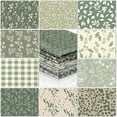 thumbnail image 5 of 20Pcs 10"x8" Precut Fabric Squares, Fabric Bundle for Sewing and Crafting, Blue Floral, 5 of 6