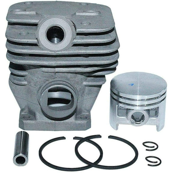 OakTen Cylinder and Piston kit 42mm for 1121 020 1200, 1121 020 1202 fits Stihl 024, MS240, Chrome
