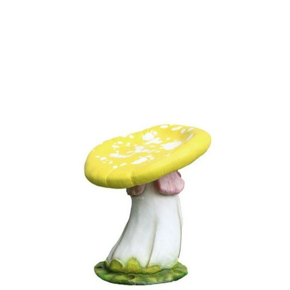 Yellow Single Mushroom Stool Over Sized Statue