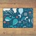 thumbnail image 5 of XMXY Area Rugs Doormat Outdoor Entrance, Sealife Fish Whale Facecloth Non-slip Floor Mat Rug for Living Room Kitchen Sink Area Indoor,72"x48", 5 of 9