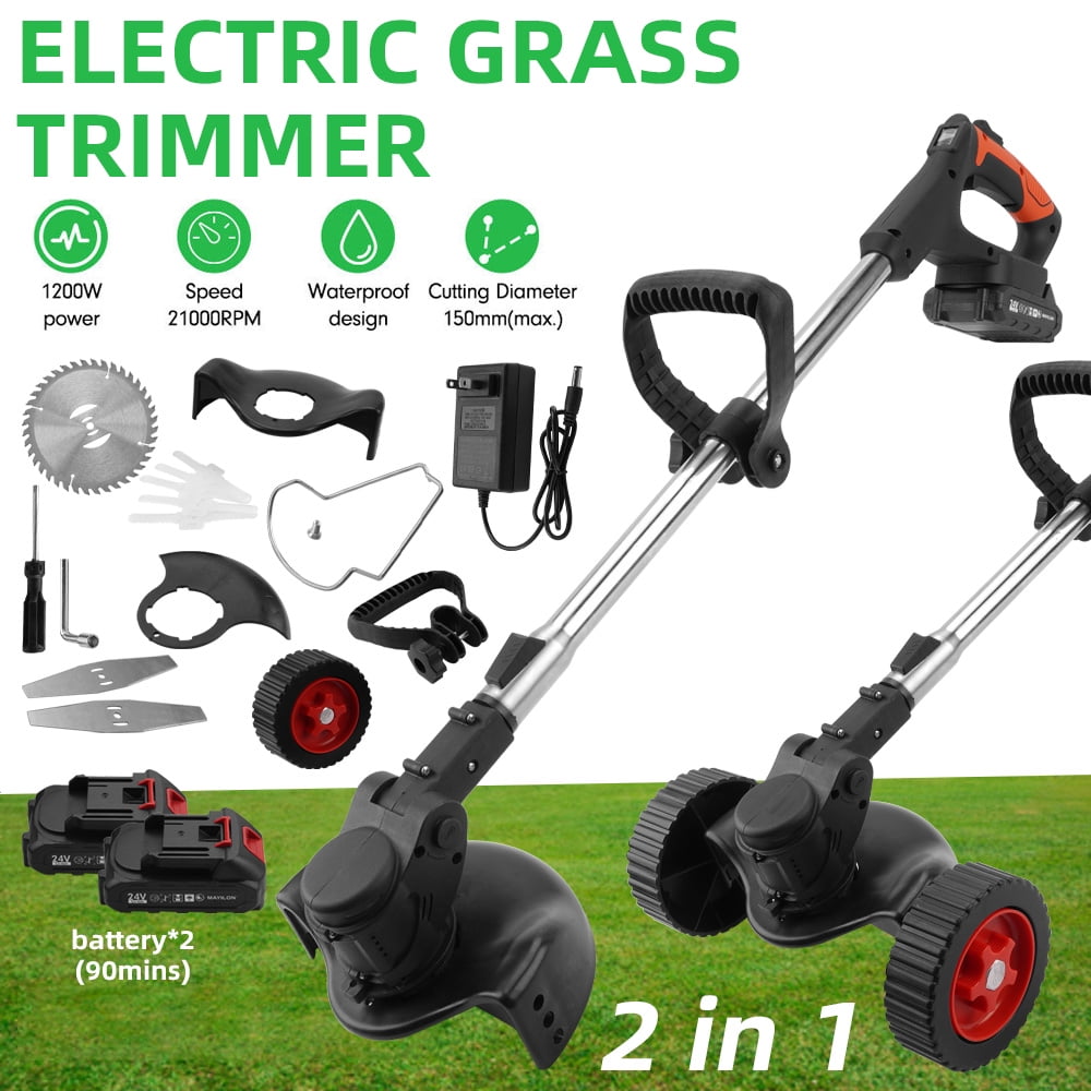 TASHHAR Electric Grass String Trimmer Cordless Weed Eater Lawn Edger