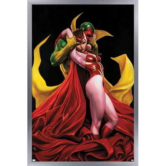 Marvel Comics - Scarlet Witch and Vision - Deadpool #13 Wall Poster, 22.375" x 34", Framed