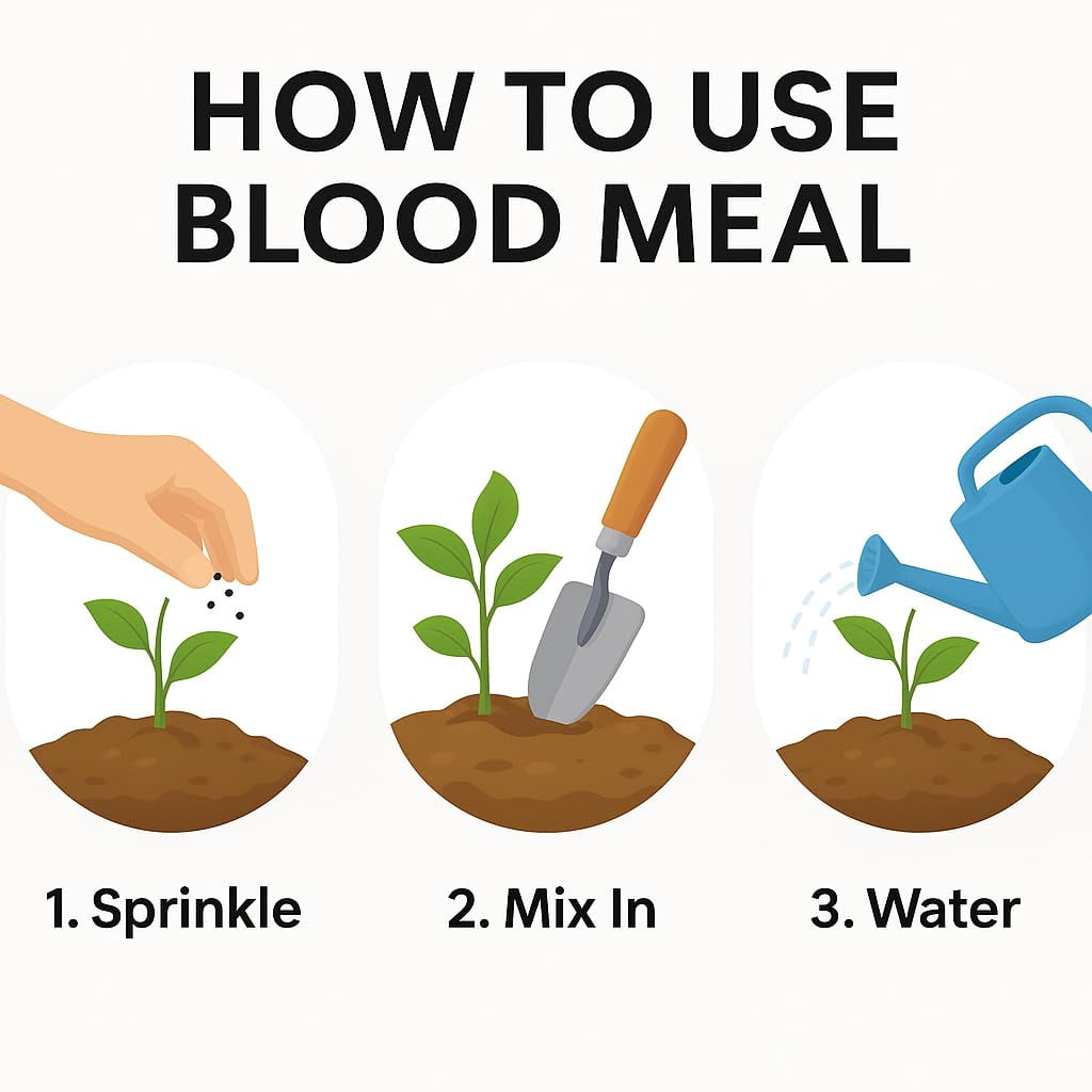 ⭐ 𝐁𝐄𝐒𝐓𝐒𝐄𝐋𝐋𝐄𝐑 Organic Blood Meal Fertilizer by Gardenera Labs - 12-0-0 NPK - All-Natural Plant Food Source of Nitrogen for Organic Gardening, Flowers, Vegetables, Trees & Shrubs - 5 QUARTS