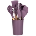 thumbnail image 2 of Mainstays Bamboo and Silicone Enchanting Purple Gadgets Set, 14 pieces, 2 of 4