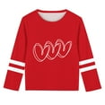 thumbnail image 5 of Sentuca Cute Girls Love Theme T Shirts, Comfortable Long Sleeve Crewneck T Shirts, Soft Holiday Tees Size 5 Years, 5 of 5