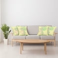 thumbnail image 4 of Ambesonne Love Throw Pillow Cover 4 Pack, Positive World Wishes, 24", Green Soft Pink Yellow, 4 of 7