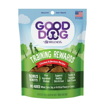 Good Dog by  Training Rewards Treats Chicken & Venison Recipe, 6 Ounce Bag