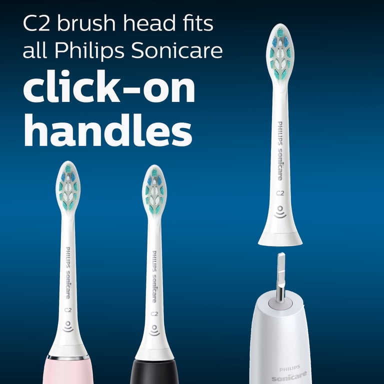 Sonicare Genuine C2 Optimal Plaque Control Toothbrush Heads, 3