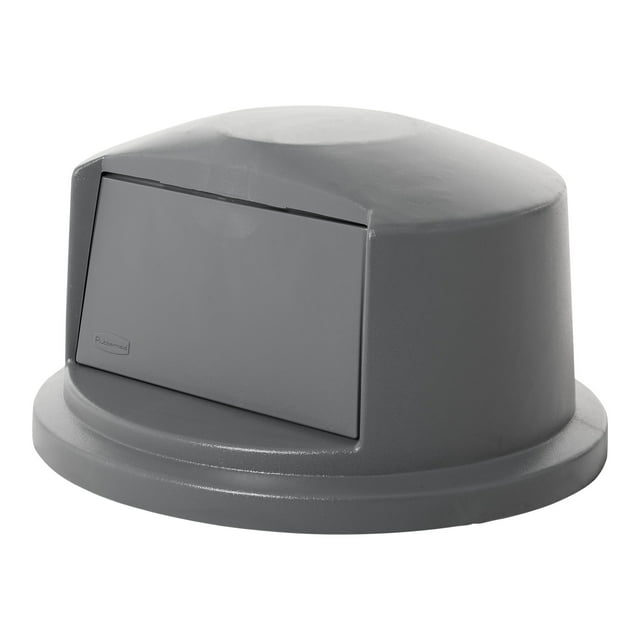 Rubbermaid Brute Dome - Couvercle de Corbeille - Rond - Couvercle Poussoir - Extérieur - Résine - Gris - pour P/N : FG263200GRAY