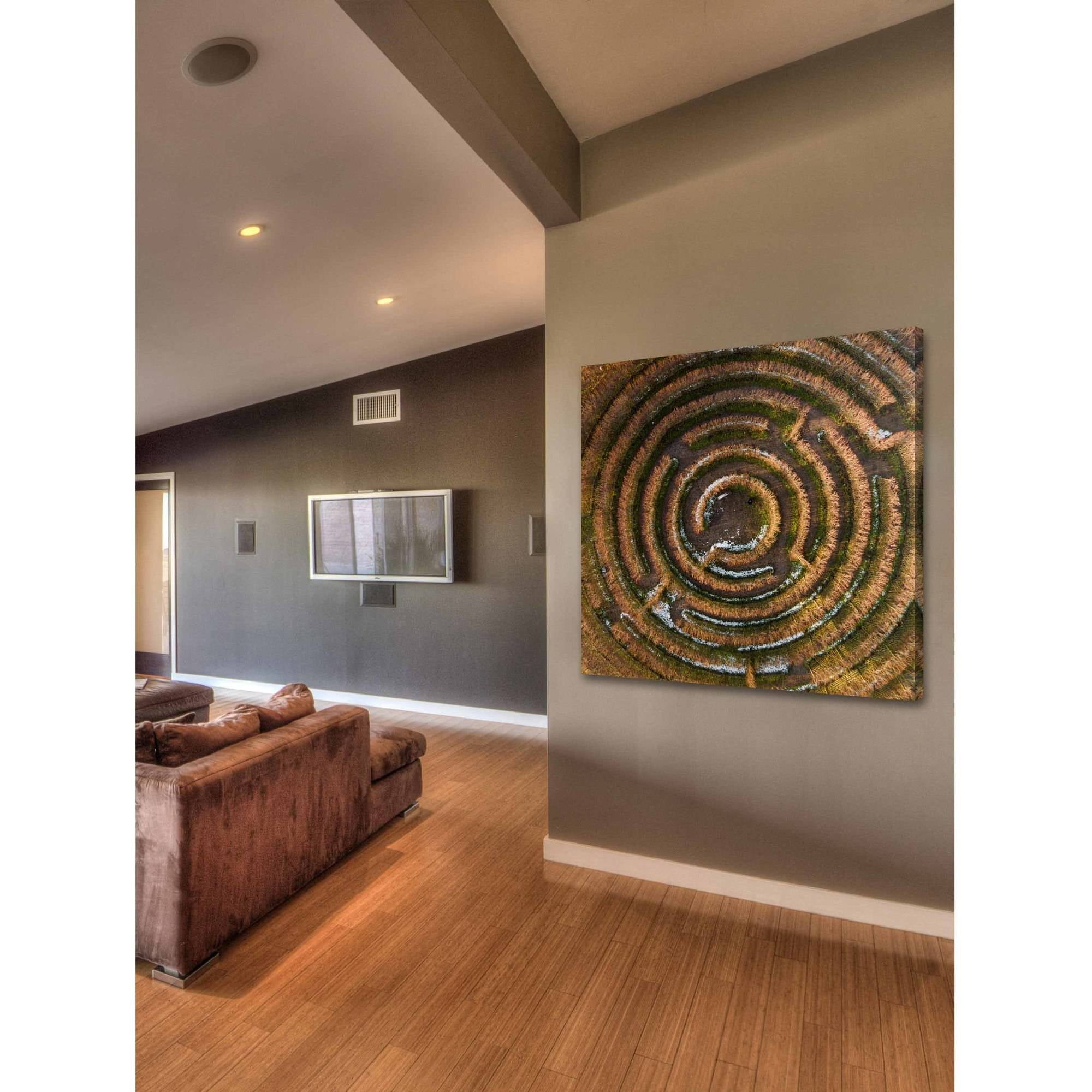 Marmont Hill "Crop Circle" by Karolis Janulis Painting Print on Wrapped Canvas
